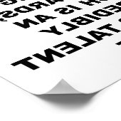 後方技能ポおもしろいスター ポスター (角)