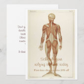 後方解剖学 招待状 (正面/裏面)