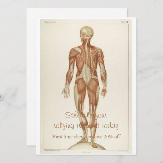 後方解剖学 招待状 (正面/裏面)