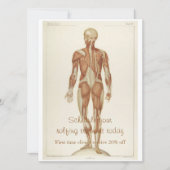 後方解剖学 招待状 (正面)