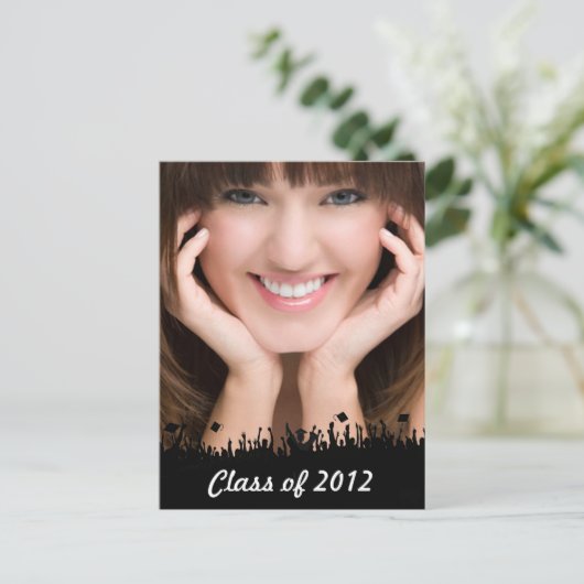 後期卒業式オープンハウス 案内ポストカード (スタンド正面)