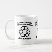 後流のリサイクル コーヒーマグカップ (左)