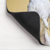 後脚に立つ犬 マウスパッド (コーナー)