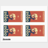 後視は2020 長方形シール (シート)