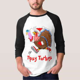 後走られるクリスマスよろよろしているトルコ- Tシャツ