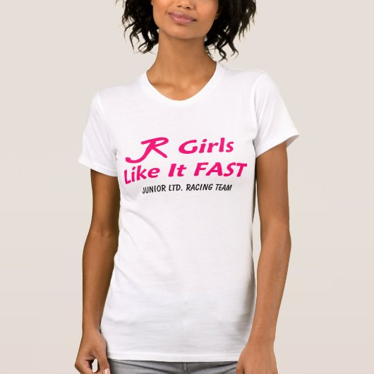 後輩株式会社"速い女の子" Tシャツ (正面)