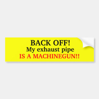 後退させて下さい! あなたの車のためのステッカー バンパーステッカー