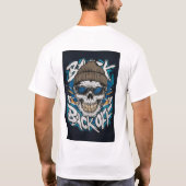 後退する Tシャツ (裏面)