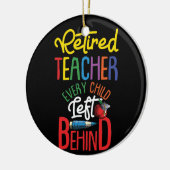 後退職したろの子離れ先生 セラミックオーナメント (左)