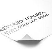 後退職したろの子離れ先生 フォトプリント            (角)