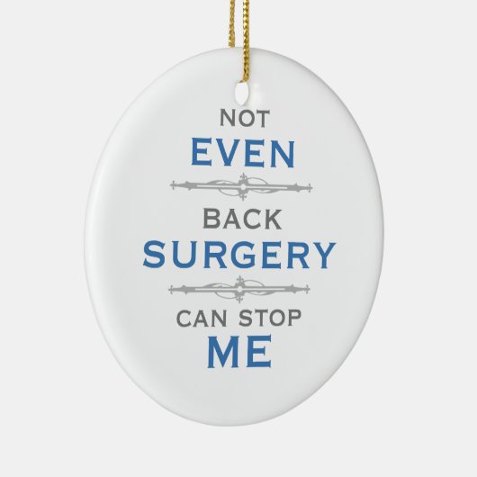 後部外科ユーモア セラミックオーナメント (右)