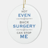 後部外科ユーモア セラミックオーナメント (左)