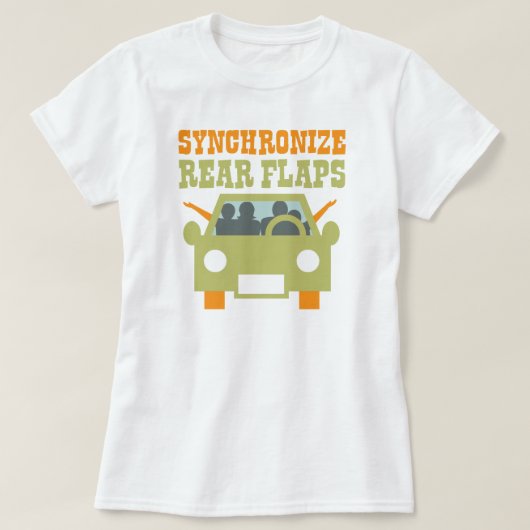 後部折り返しのおもしろいな遠征を合わせて下さい Tシャツ (デザイン正面)