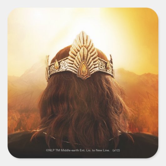 後頭部（クラウン付き） スクエアシール (正面)