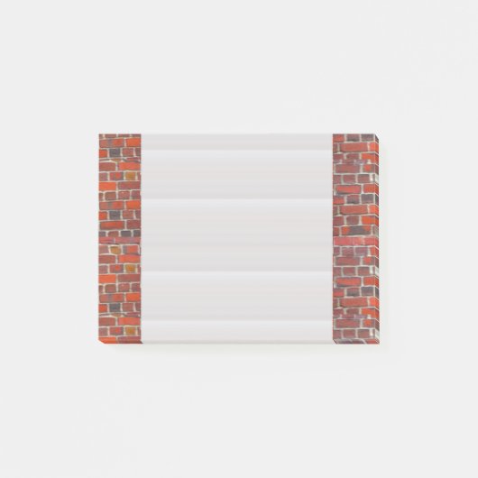 後it®ノート4" x 6"熱狂するなお祝いの煉瓦 ポストイット (正面)