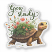 徐々に成長ステッカー シール (正面)