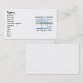 徐々学に浸透によって起こる 名刺 (正面/裏面)