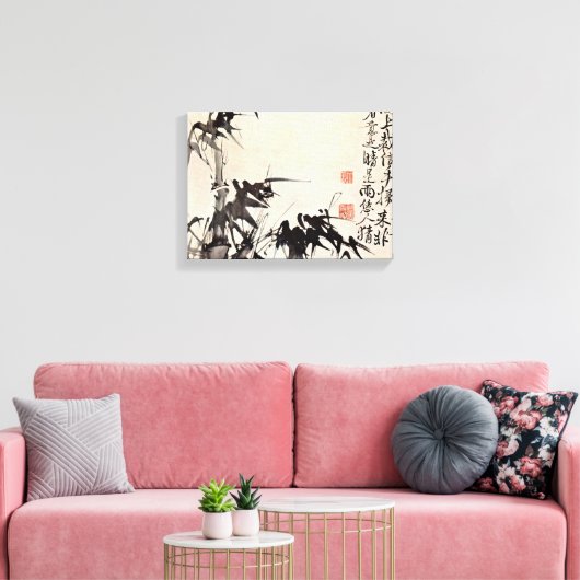 徐魏 – 竹 キャンバスプリント (インサイチュ (リビング))