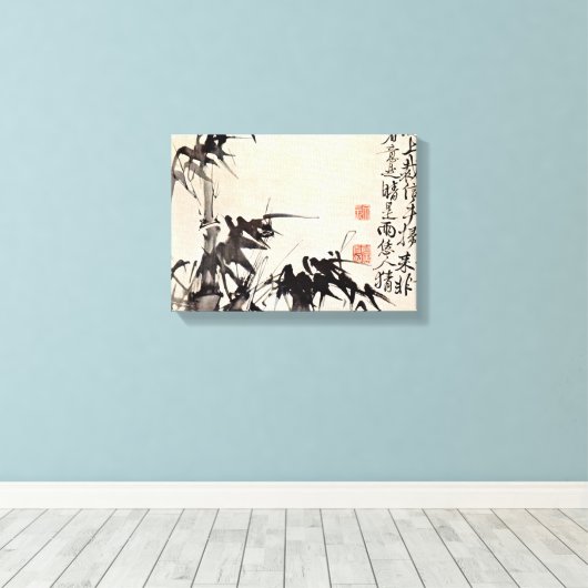 徐魏 – 竹 キャンバスプリント (インサイチュ (ウッドフロア))