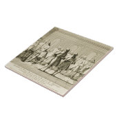 徒弟を始める自由な石大工のアセンブリ タイル (側面)