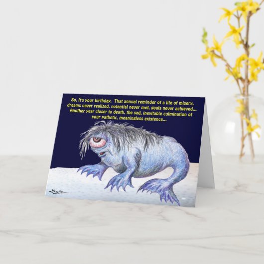 従ってそれはあなたの誕生日…です カード (黄色い花)