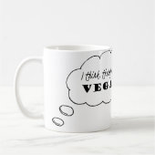 従ってビーガンのマグ、私は私をですビーガンのマグ考えます コーヒーマグカップ (左)