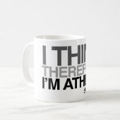 従って私はマグを考えます コーヒーマグカップ (正面左)