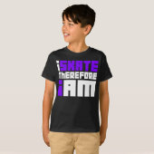 従って私は私ありますスケートで滑ります Tシャツ (正面フル)