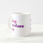 従って私は私ありますBlog コーヒーマグカップ (正面左)
