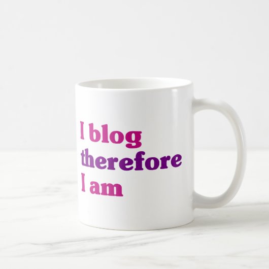 従って私は私ありますBlog コーヒーマグカップ (右)
