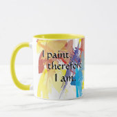 "従って私は私をです"マグ絵を描きます マグカップ (左)