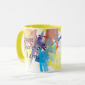 "従って私は私をです"マグ絵を描きます マグカップ (正面左)