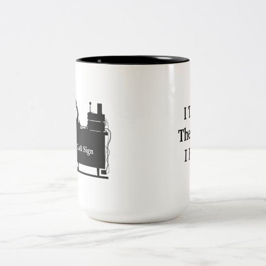 従って私は私を考えますハムのマグはそれをカスタマイズ! ツートーンマグカップ (中央)