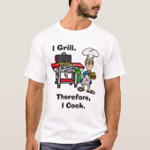 従って私は私を調理します人のBBQのTシャツを焼きます Tシャツ (正面)