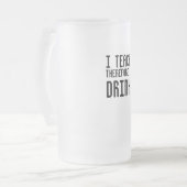 従って私は私を飲みますマグを教えます フロストグラスビールジョッキ (正面左)