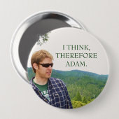 従って私は、アダム考えます 缶バッジ (正面&裏面)