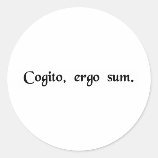 従って私は、私am.考えます ラウンドシール (正面)