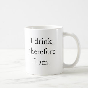 従って私は、私am.飲みます コーヒーマグカップ
