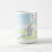 従って私をマグ撃って下さい コーヒーマグカップ (中央)