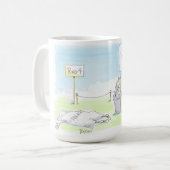 従って私をマグ撃って下さい コーヒーマグカップ (正面左)