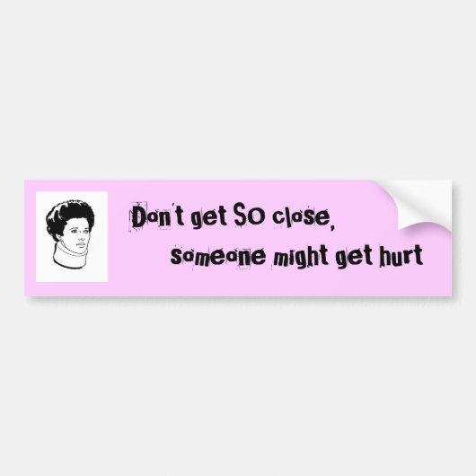 従って近いバンパーステッカー得ないで下さい バンパーステッカー (正面)