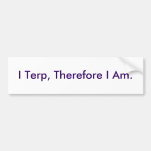 従ってI Terp、私Am. バンパーステッカー