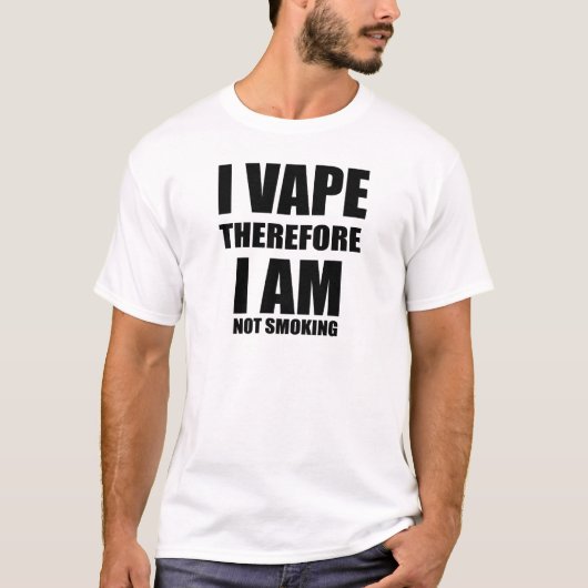 従ってI Vape私がたばこを吸っていない Tシャツ (正面)