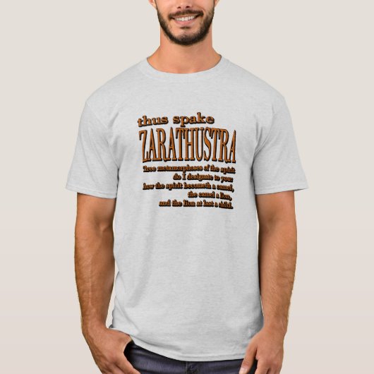 従ってSpake Zarathustra Tシャツ (正面)