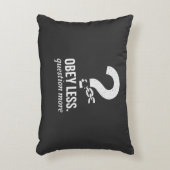 従わない。その他の質問 – 反抗的な引用文デザイン アクセントクッション (正面(垂直))