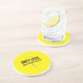 従わない。その他の質問 – 反抗的な引用文デザイン コースター (側面)