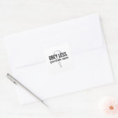 従わない。その他の質問 – 反抗的な引用文デザイン スクエアシール (封筒)