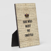 従わなければならない彼女 フォトプラーク (側面)