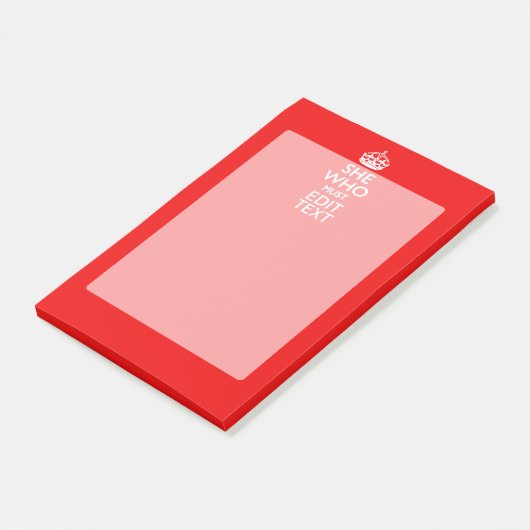 従われた赤い色でなければならない彼女のためのあなたの文字 ポストイット (アングル)