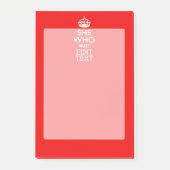 従われた赤い色でなければならない彼女のためのあなたの文字 ポストイット (正面)